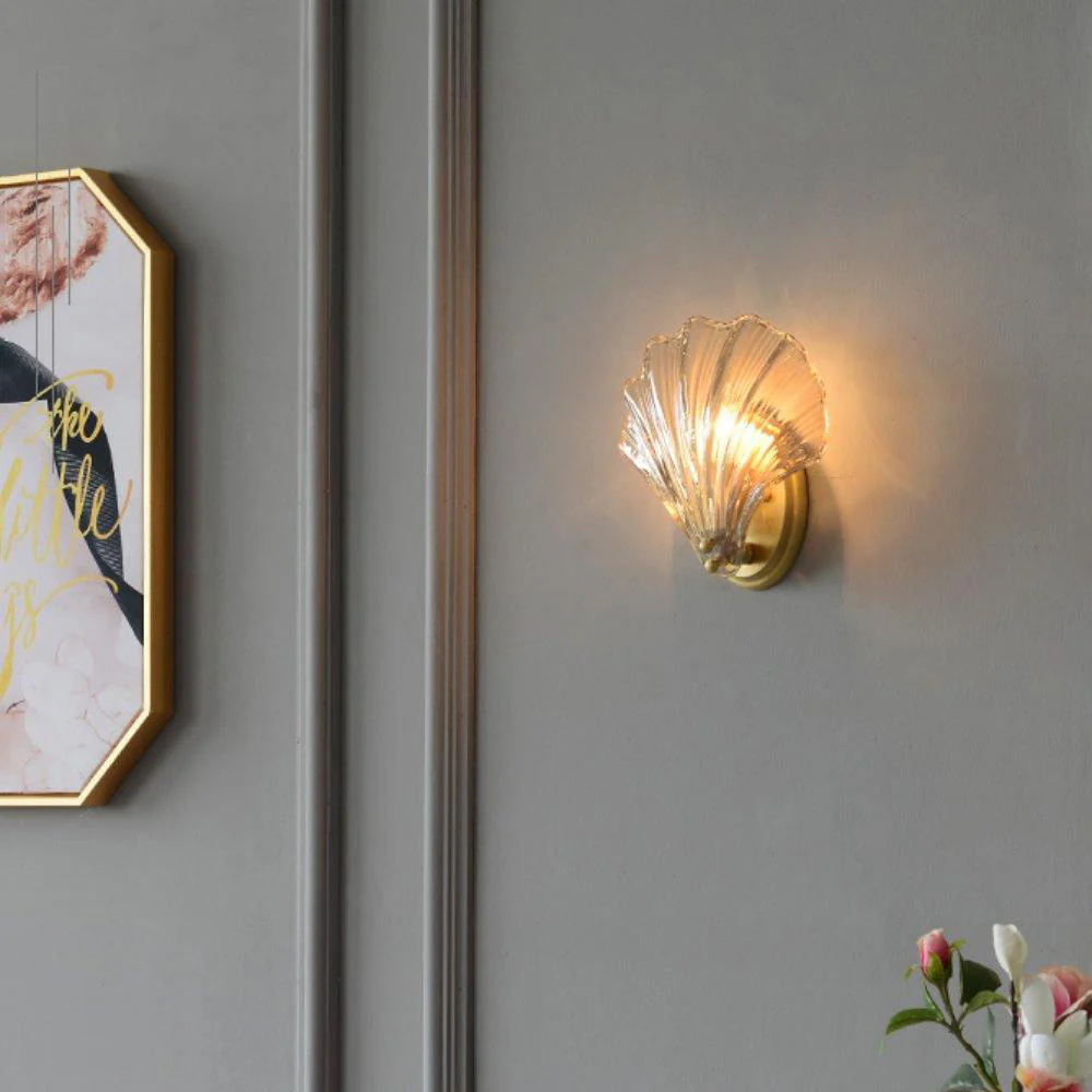 Modern Sea Shell Glass Wall Lamp - Image 6