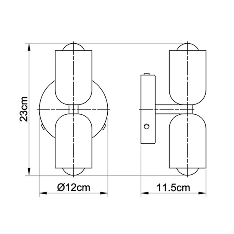 Modern Short Double Head Wall Light - Image 25
