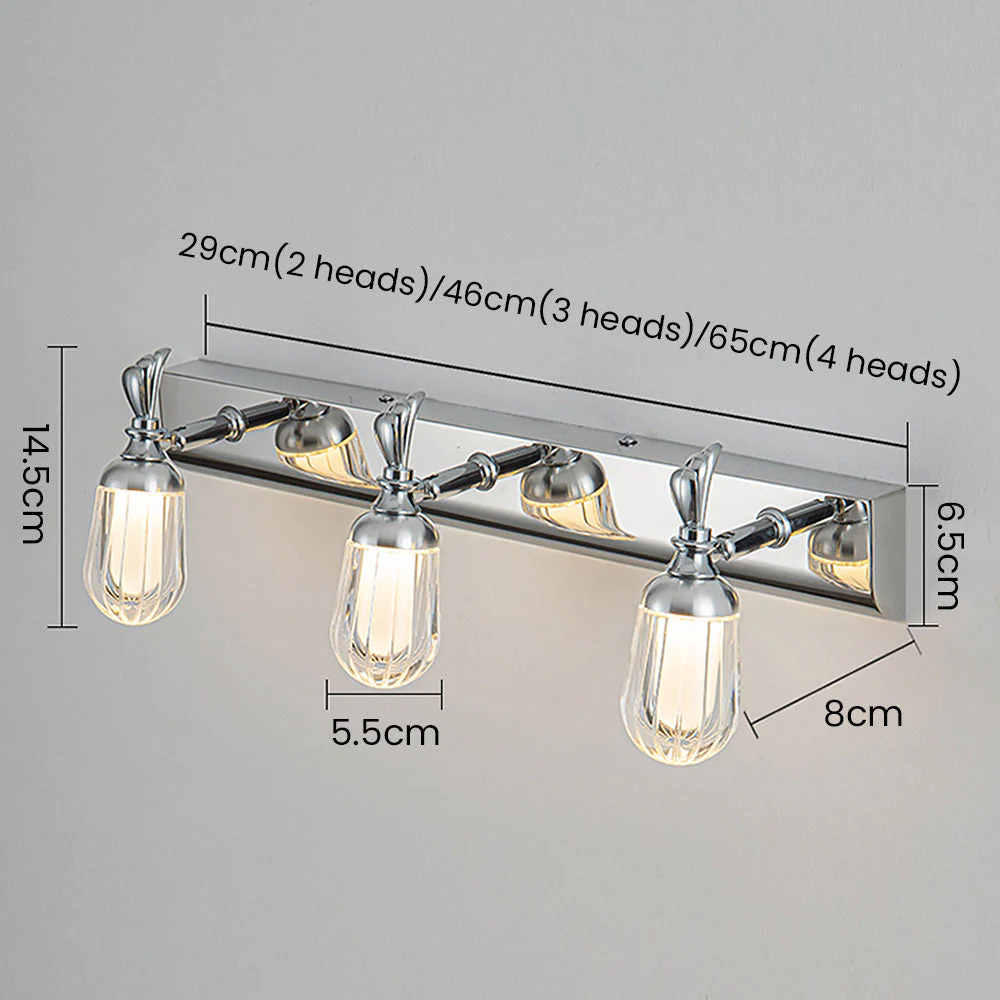 Modern Silver Brushed Vanity Light - Image 5