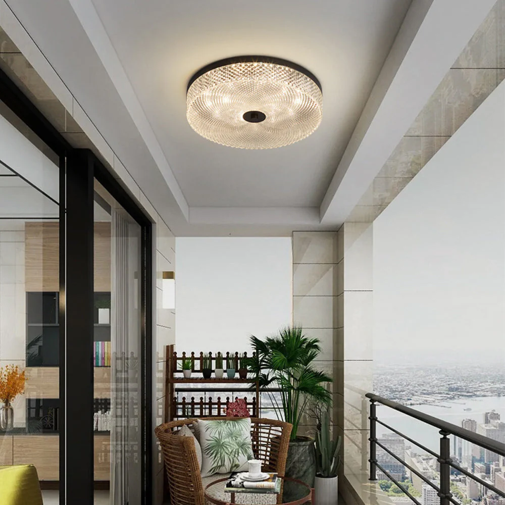 Modern Simple Crystal Copper Ceiling Light - Image 6