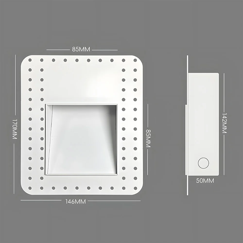 Modern Simple Embedded Frameless Staircase LED Wall Light - Image 8