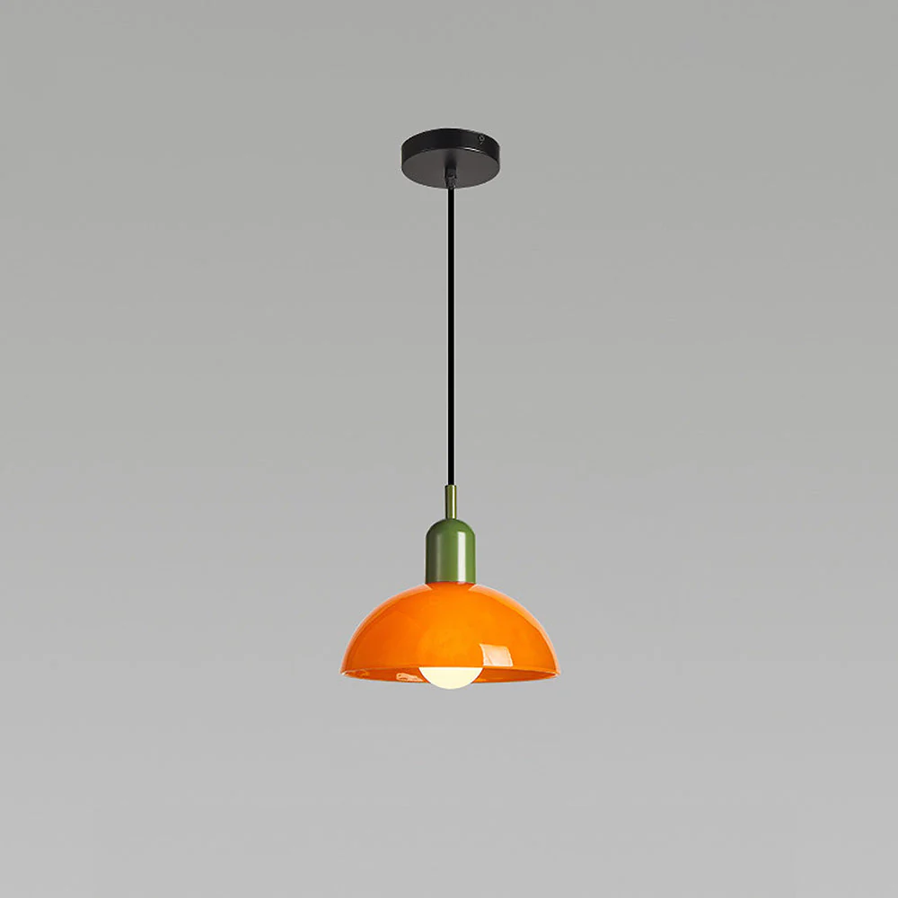 Modern Stained Mini Bedside Pendant Light - Image 9