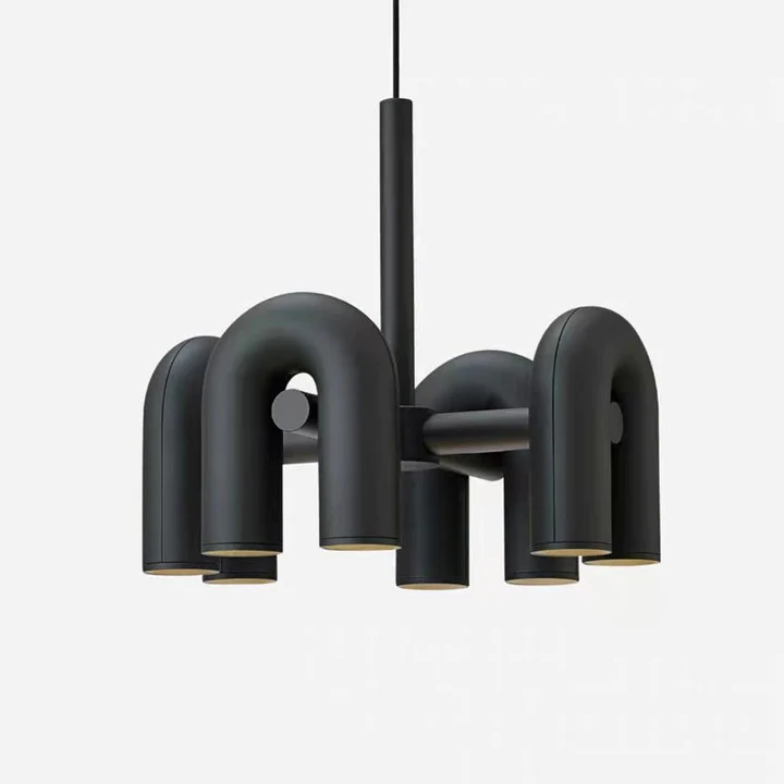 Morandi Creative Pipe Shaped LED Chandelier - Image 5