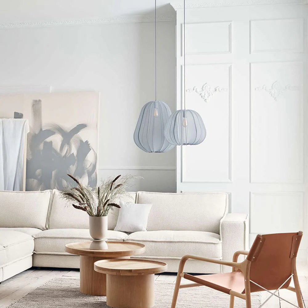 Nordic 1-Light Fabric Lampshade Shade Pendant Lamp - Image 10