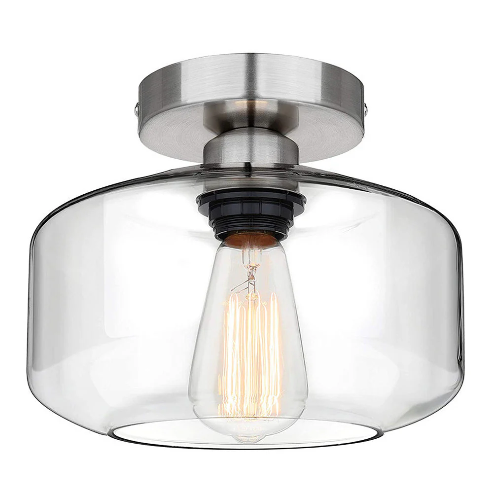 Nordic Clear Glass Dome Flush Mount Ceiling Light - Image 11