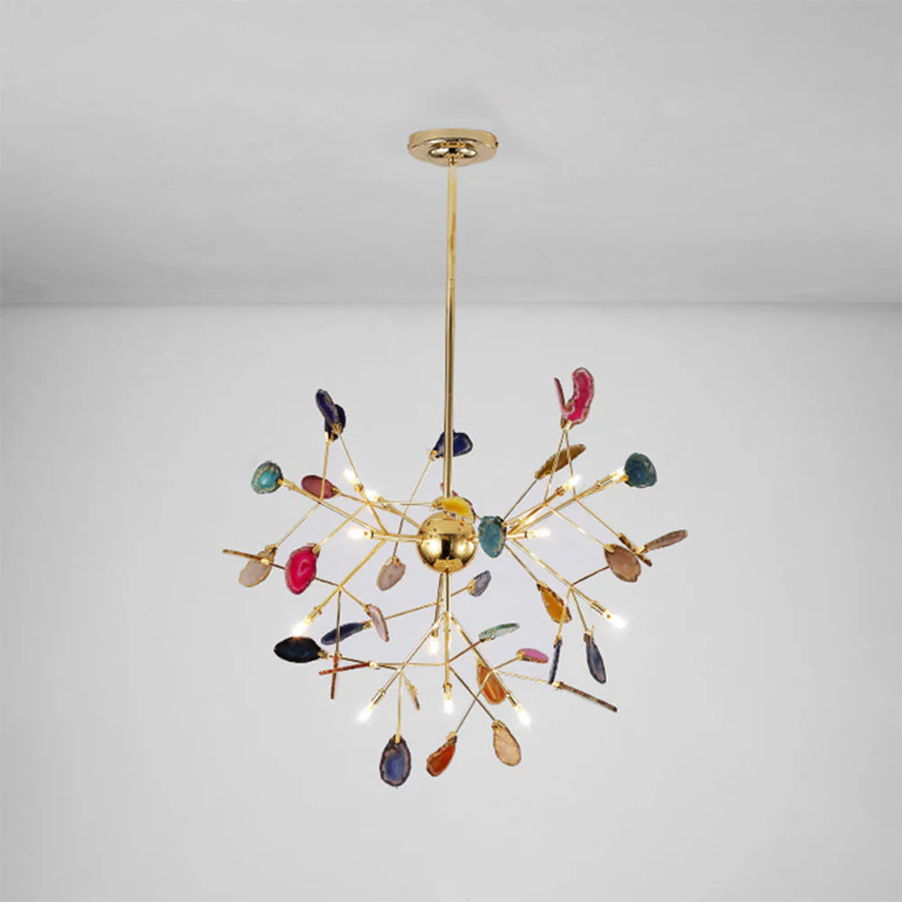 Nordic Creative Light Luxury Agate Stone Chandelier - Image 4