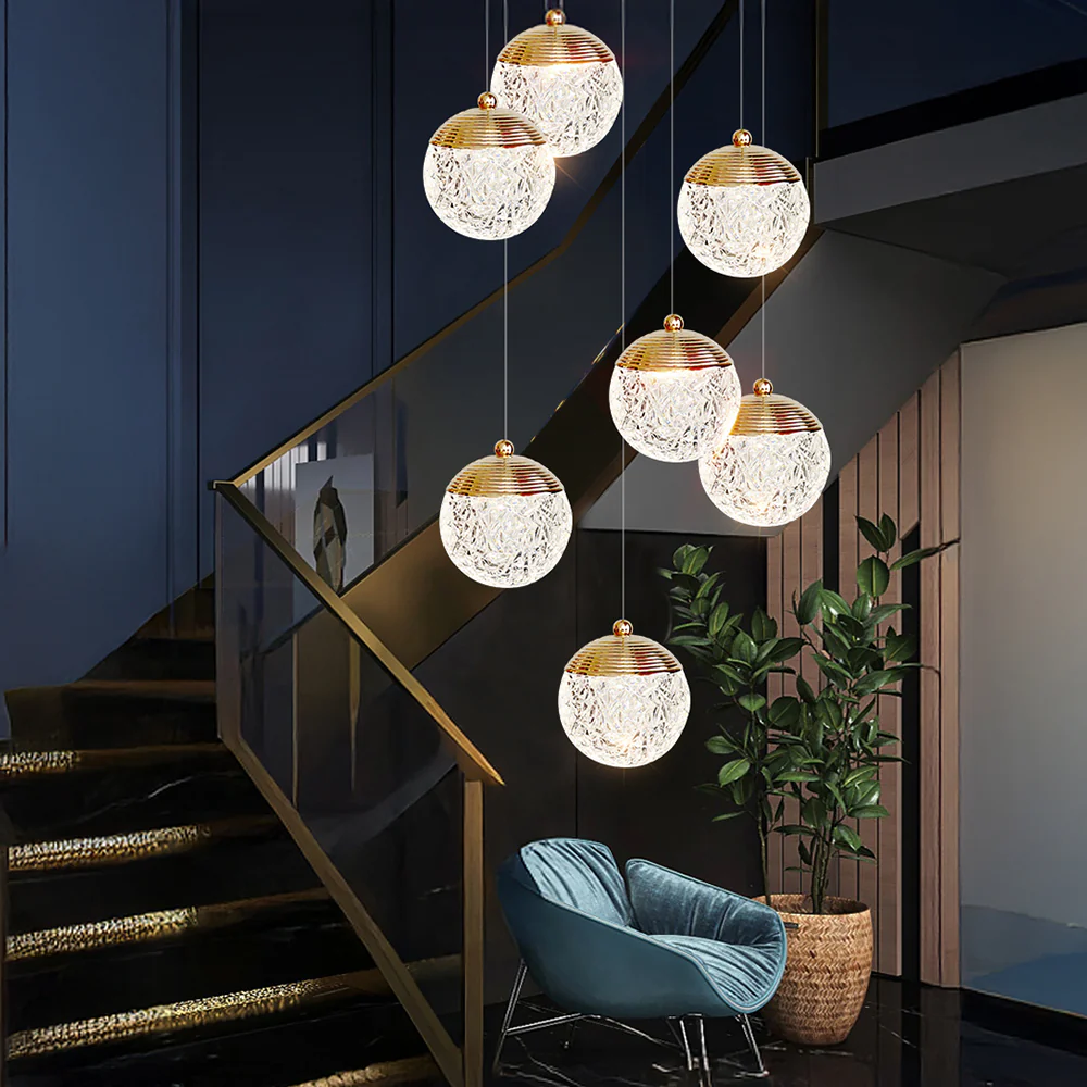 Nordic Decoration Stair Living Room LED Pendant lights - Image 3