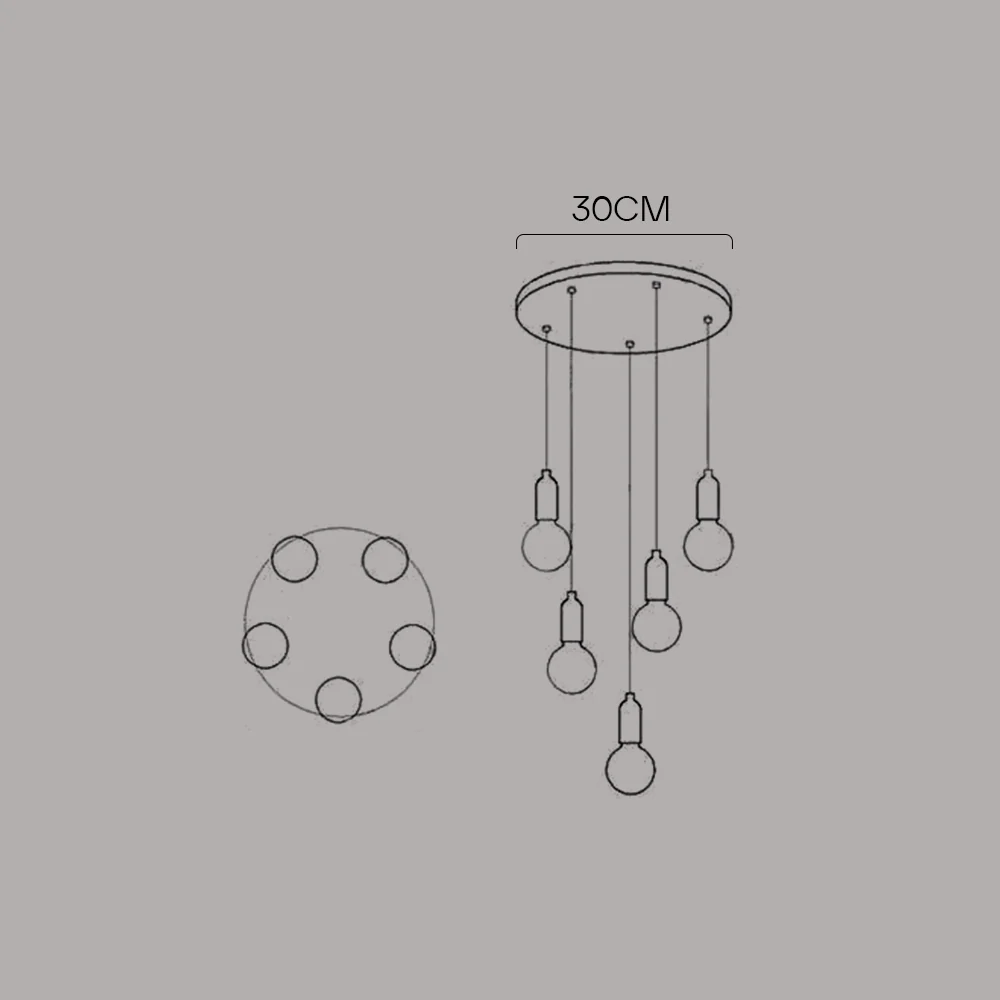Modern LED Glass Pendant Lights For Living Room - Image 21