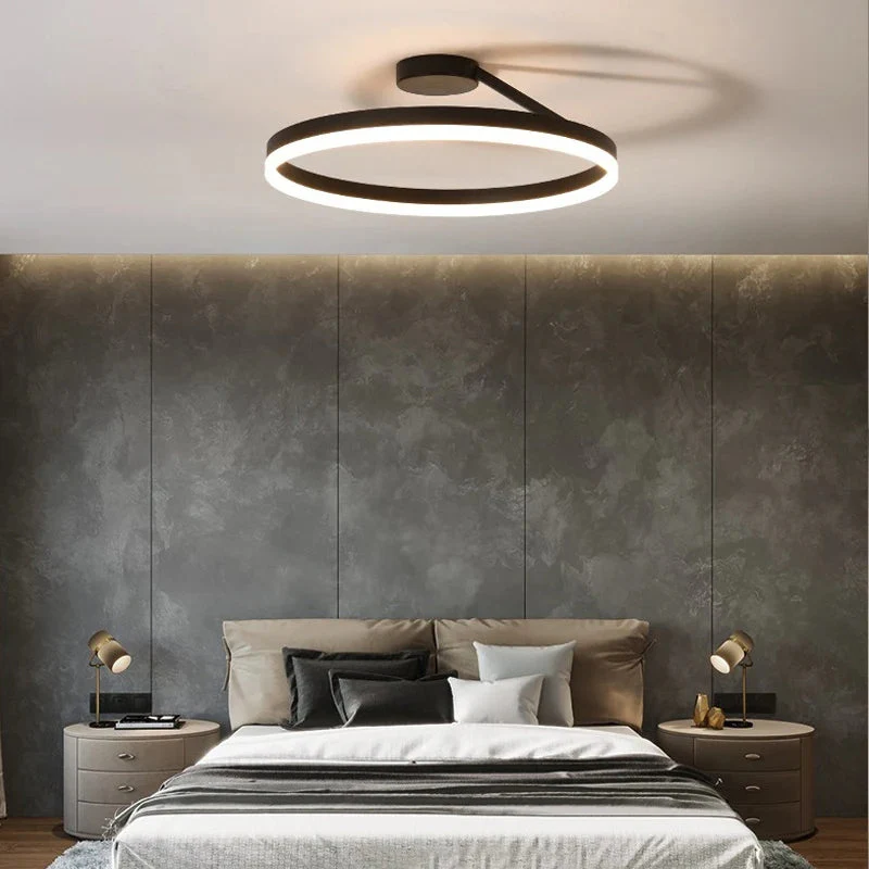 Nordic LED Geometry Circle Ceiling Light - Image 5