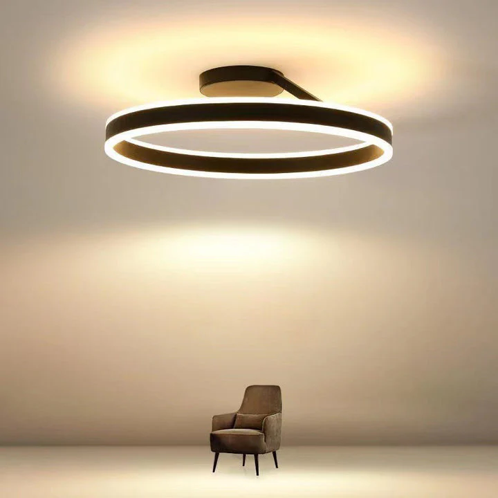 Nordic LED Geometry Circle Ceiling Light - Image 7