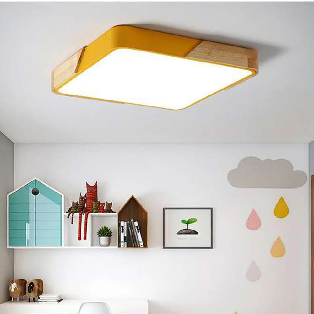 Nordic Macaron Rectangular Living Room Ceiling Lamp - Image 15