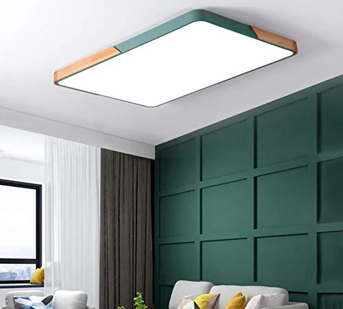 Nordic Macaron Rectangular Living Room Ceiling Lamp - Image 20