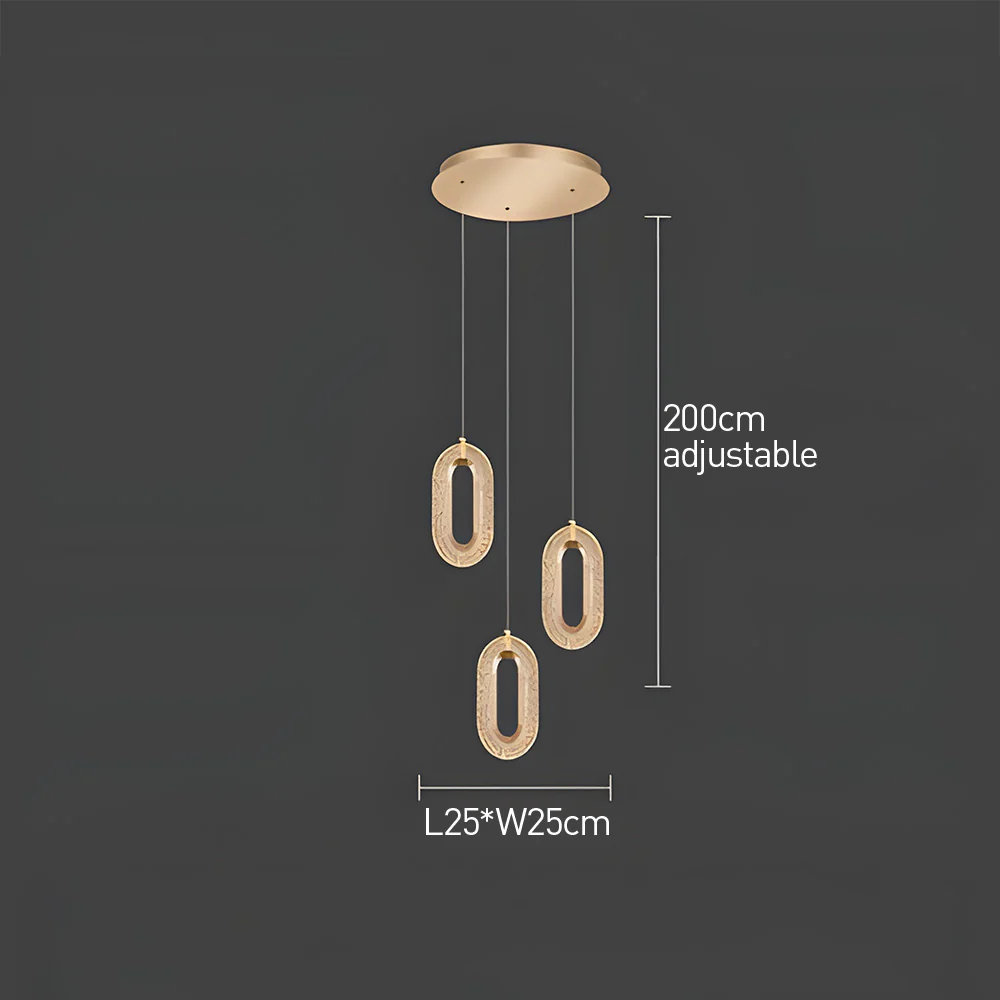 Nordic Modern Zinc Alloy LED Pendant Light For Living Room - Image 10