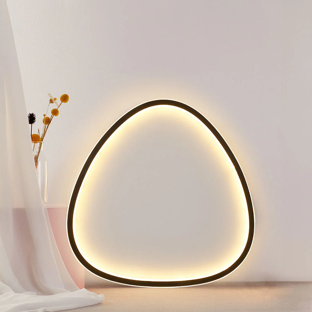 Nordic Oval Black LED Ceiling Light - Image 6