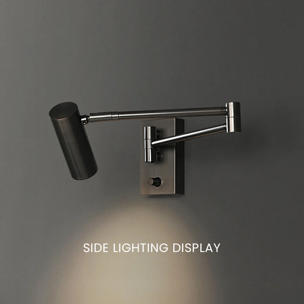Nordic Spotlight Adjustable Brass Wall Light - Image 13