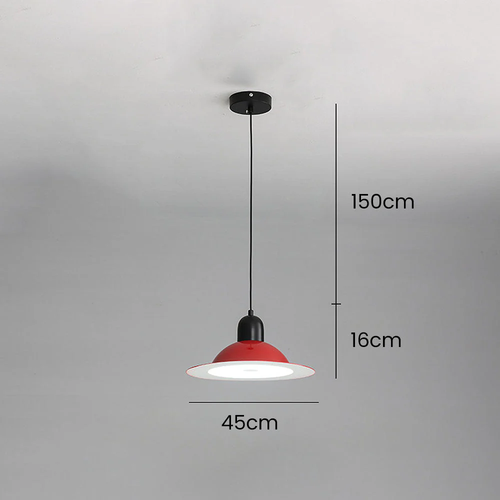 Nordic Stained Acrylic LED Pendant Light - Image 5