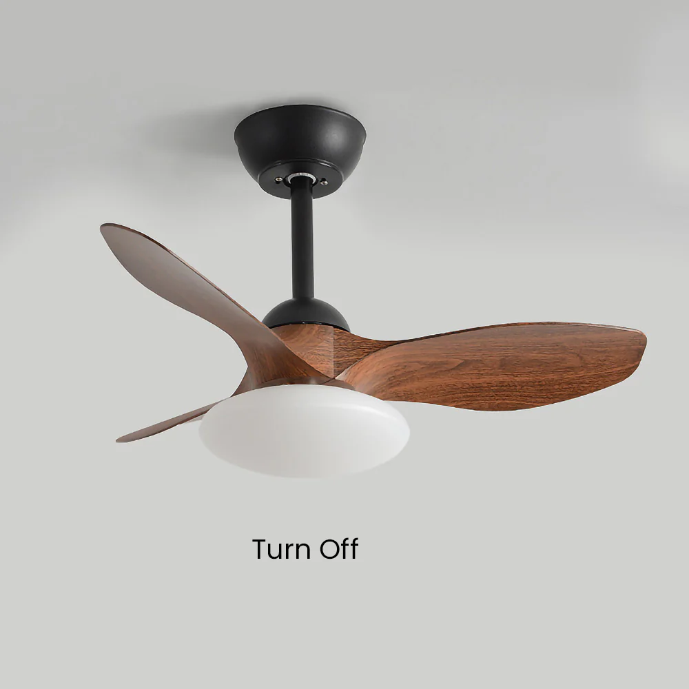 Natural Wood Stylish Ceiling Fan With LED Light - Image 19