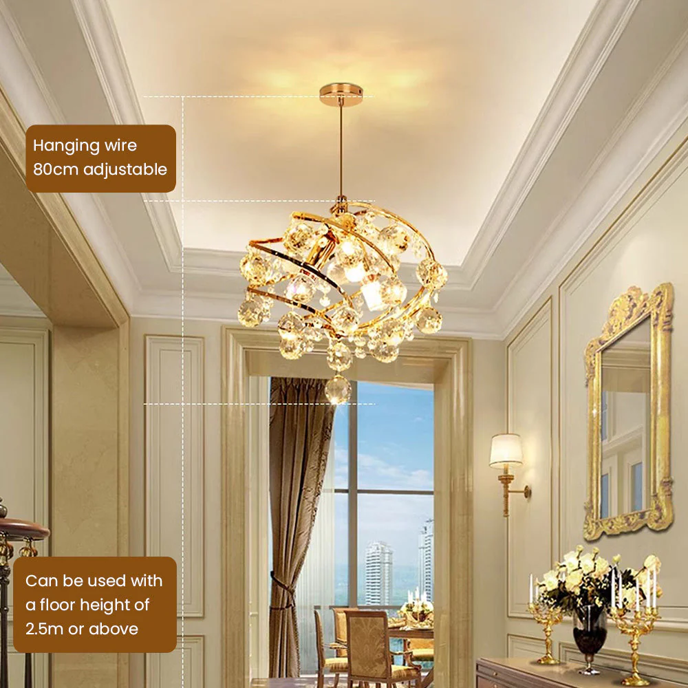 Retro Luxury Glass Spiral Ceiling Light - Image 11