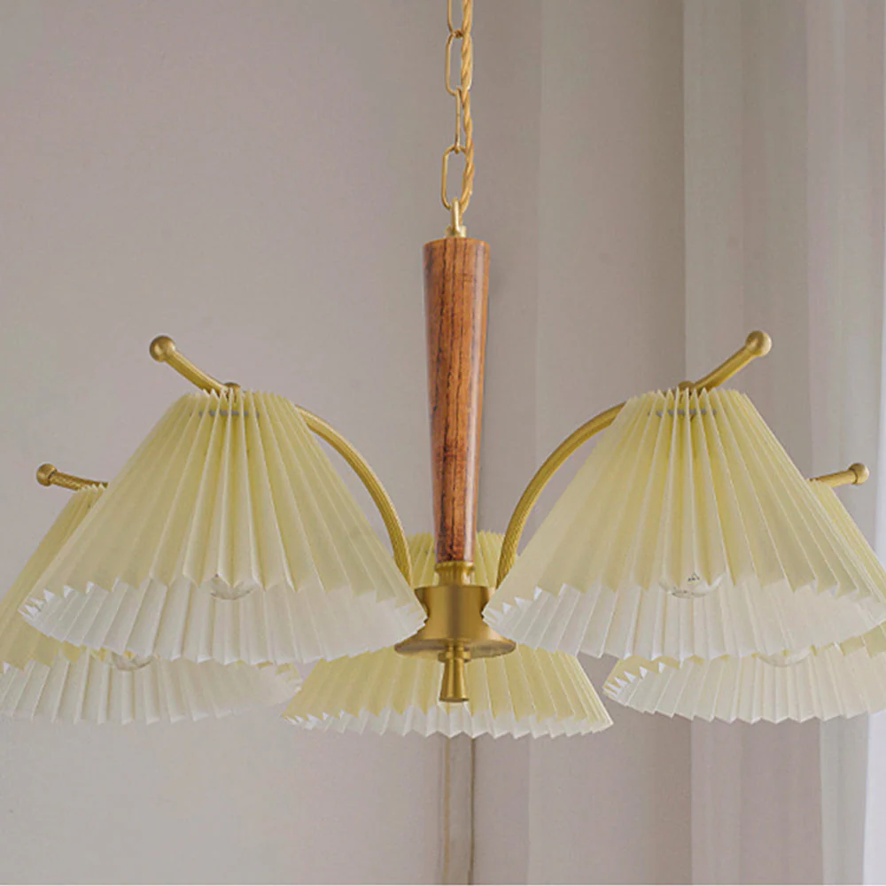 Decoration Pleated Lampshade Dining Room Chandelier Light - Image 6