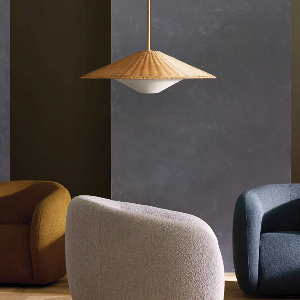 Retro Rattan Handwoven Zen Pendant Light - Image 8