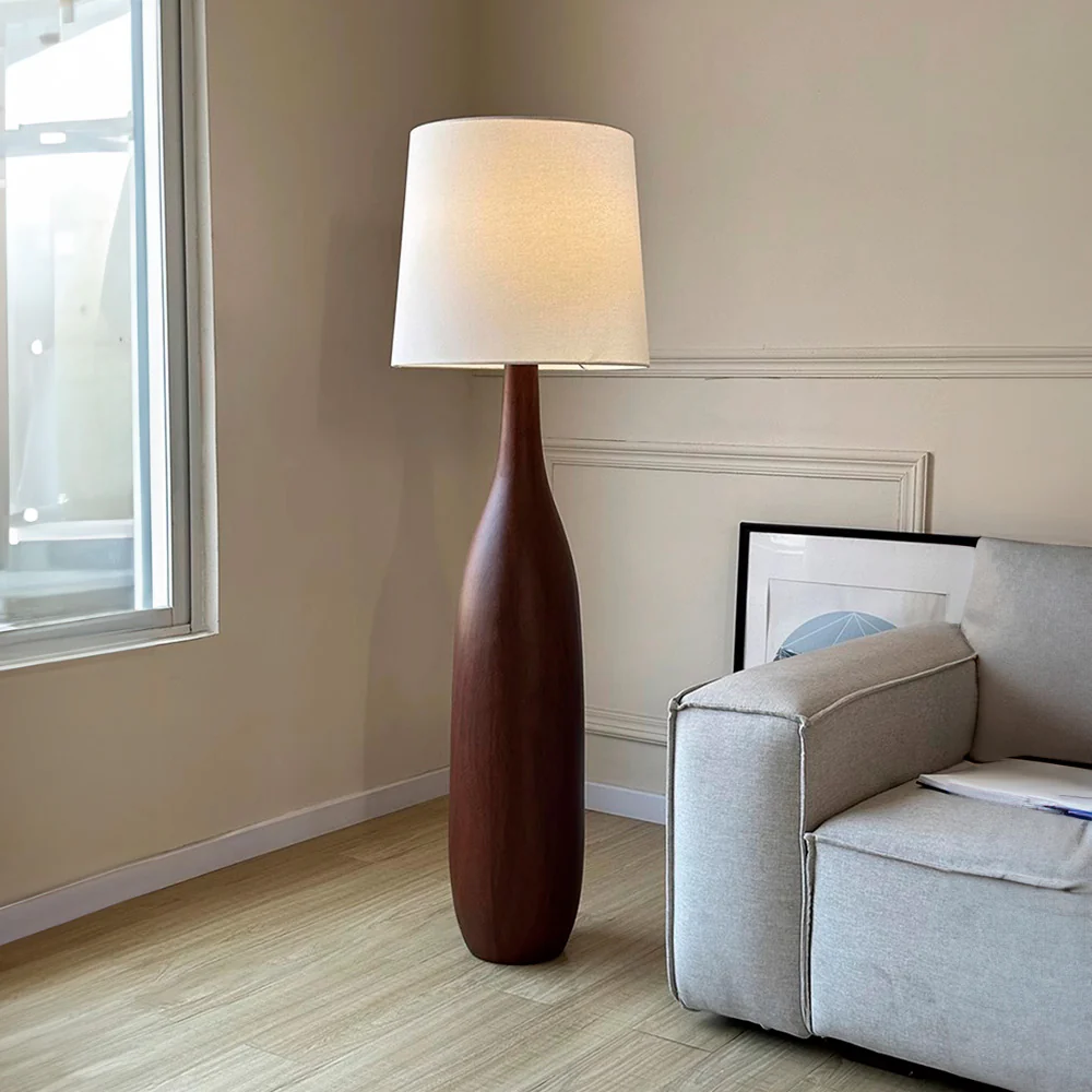 Retro Solid Wood Floor Lamp - Image 7