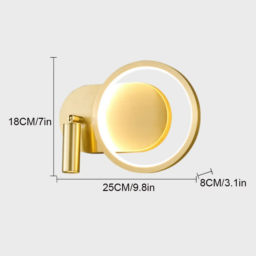 Rotatable Metal Mini LED Wall Sconces - Image 4