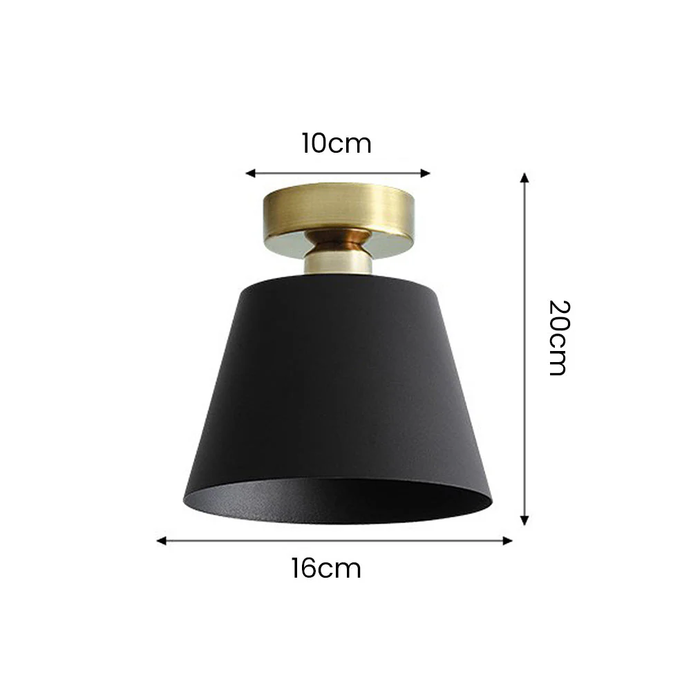 Scandinavian Conical Iron Shade Ceiling Light - Image 9