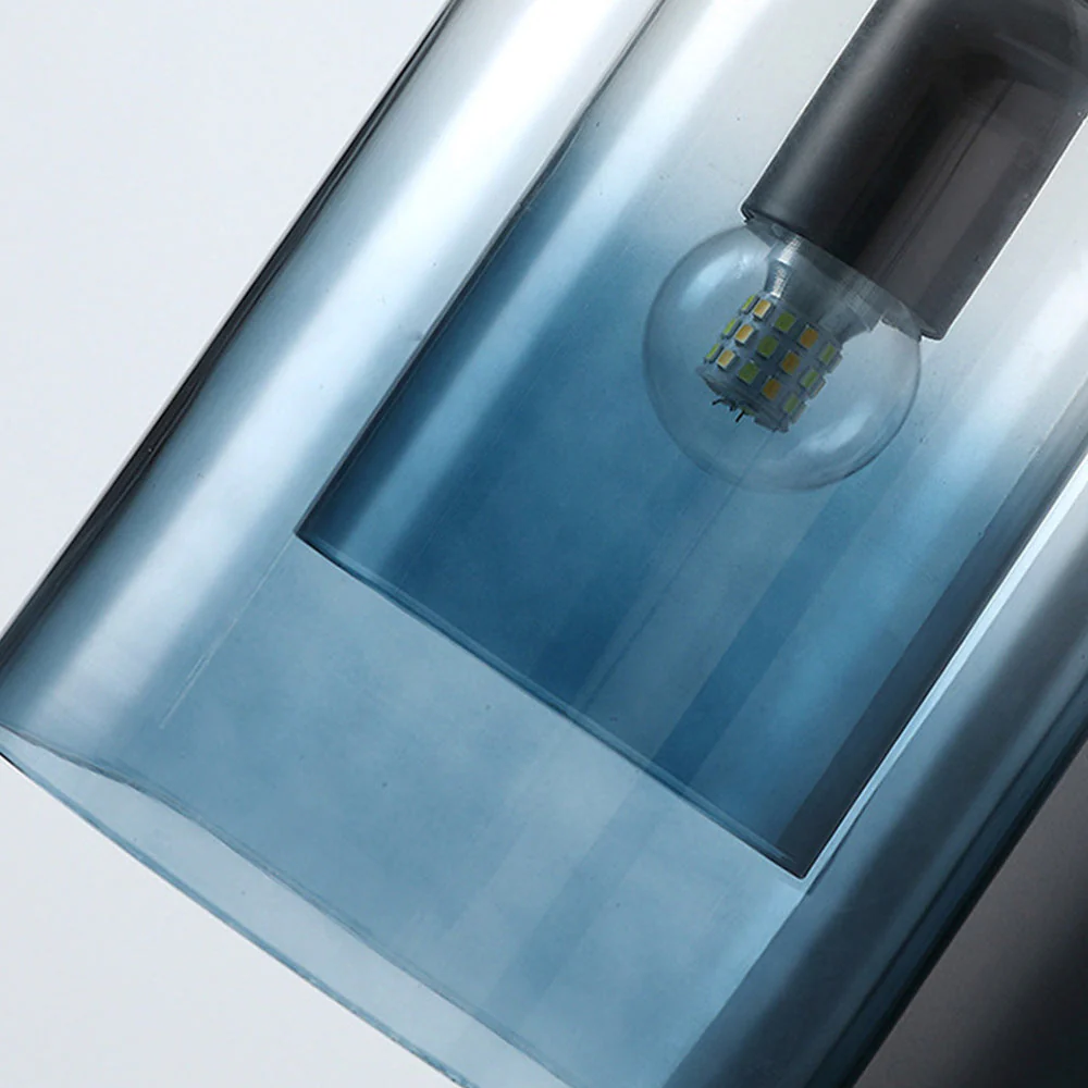 Scandinavian Cylinder Clear Double Glass Layer Wall Light - Image 10