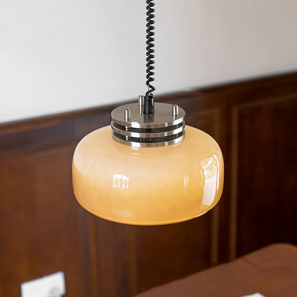 Simple Coffee Glass Pendant Light - Image 5
