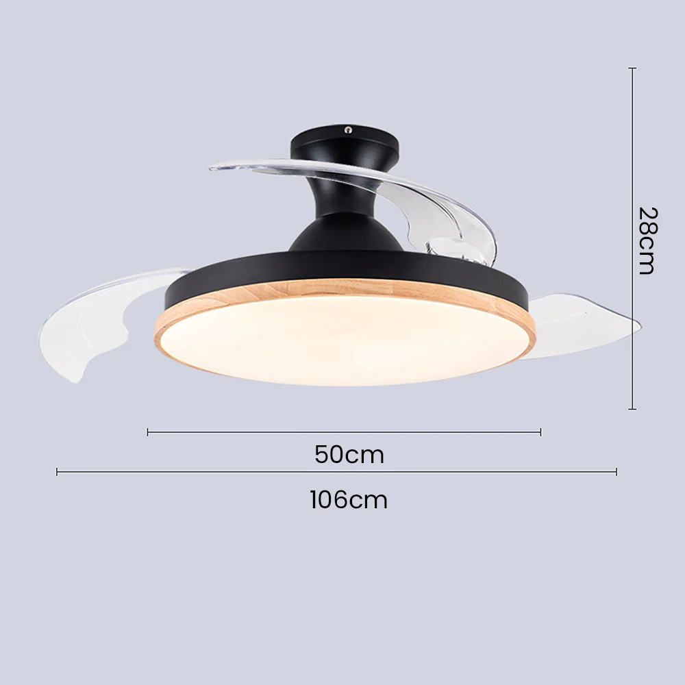 Simple Low Profile Ceiling Fan With LED Light - Image 22