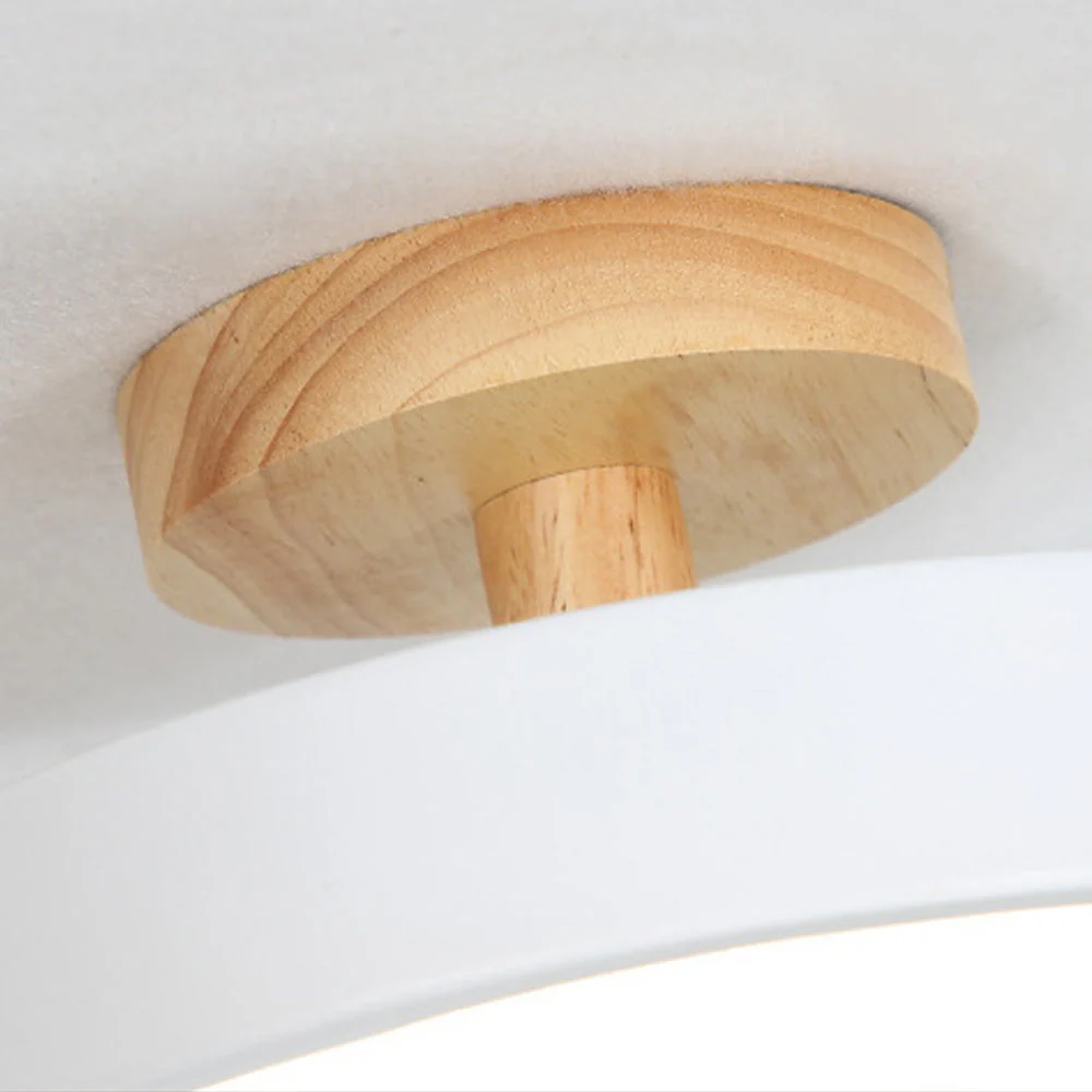 Simple Wooden Finish LED Ceiling Lights - Image 25