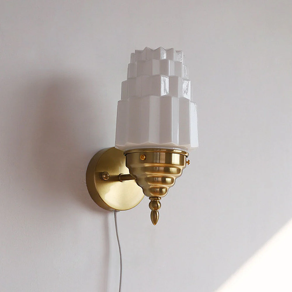 Stylish Art Decor White Shade Nordic Wall Light - Image 12