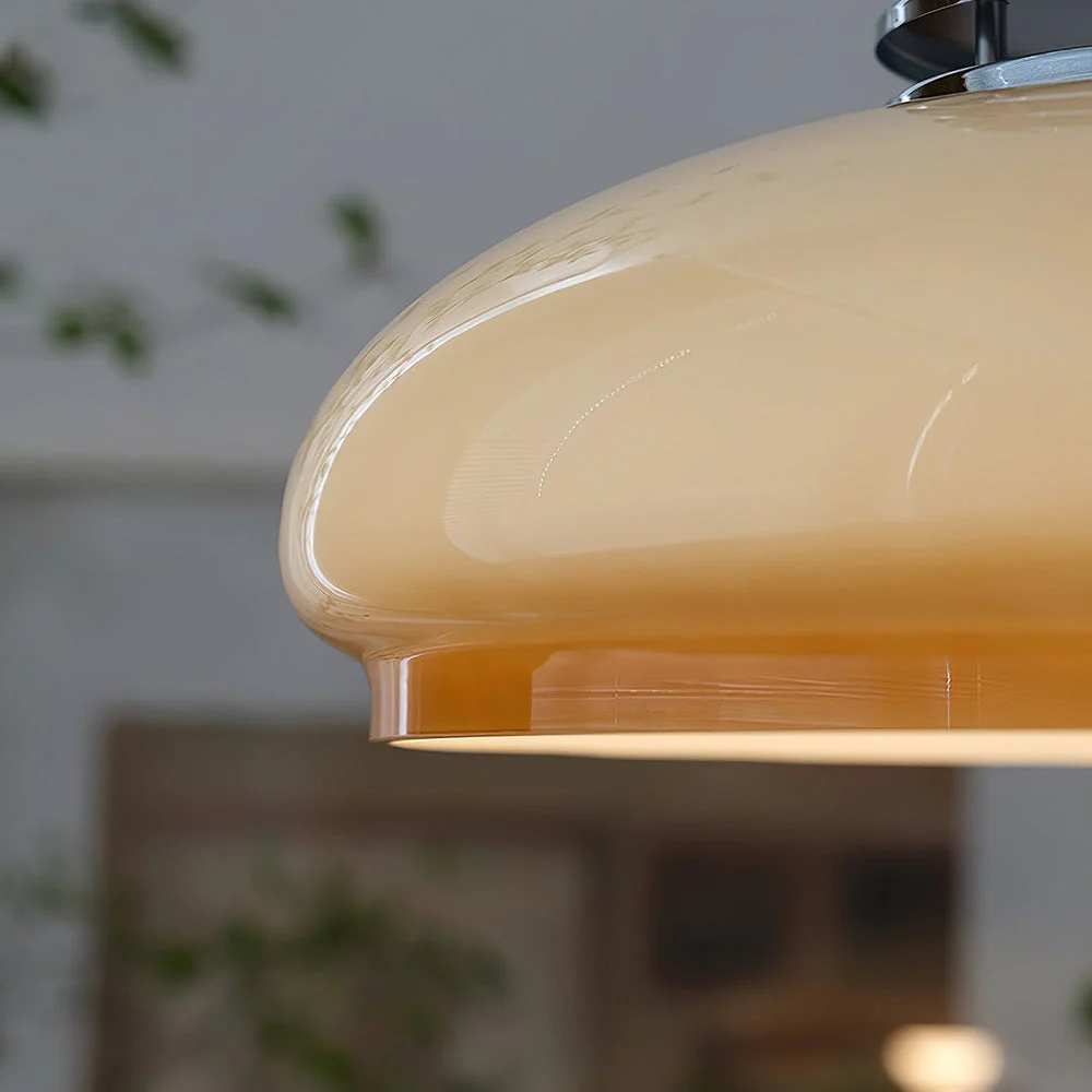 Stylish Bauhaus Glass Living Room Pendant Light - Image 4