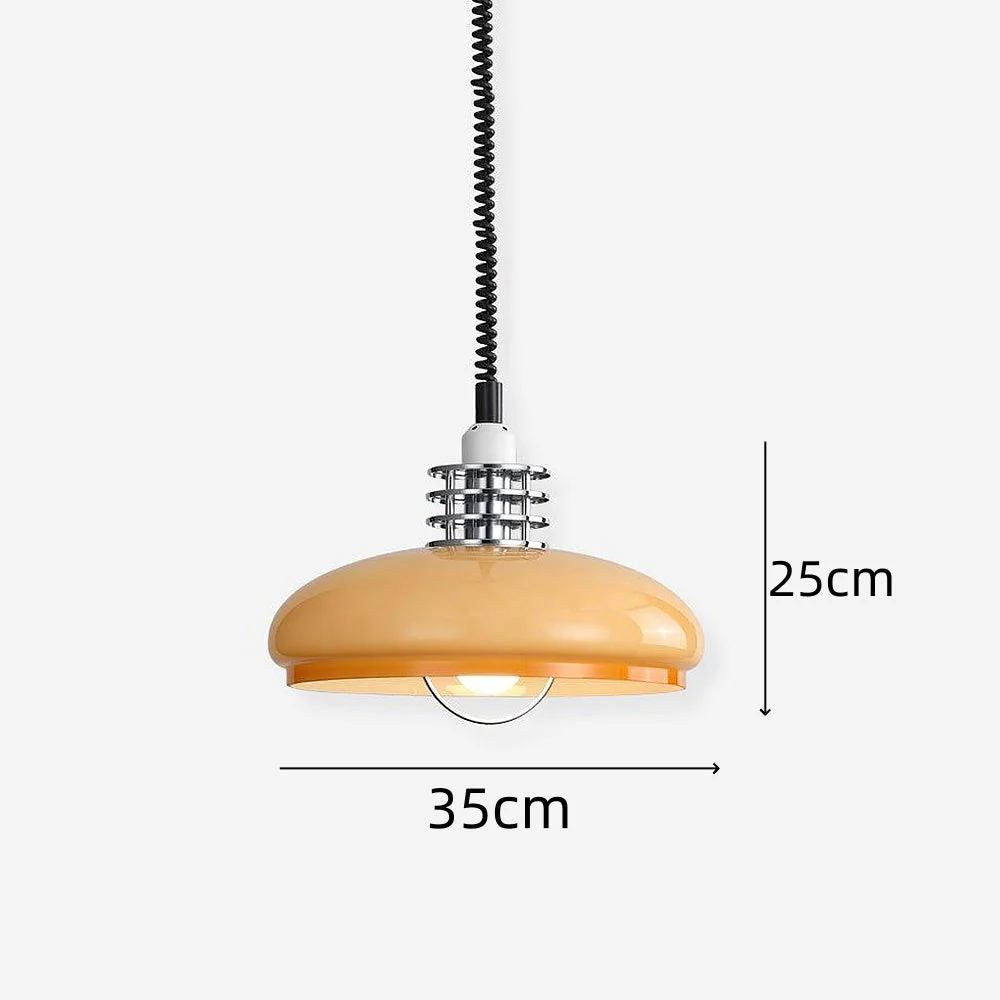 Stylish Bauhaus Glass Living Room Pendant Light - Image 6