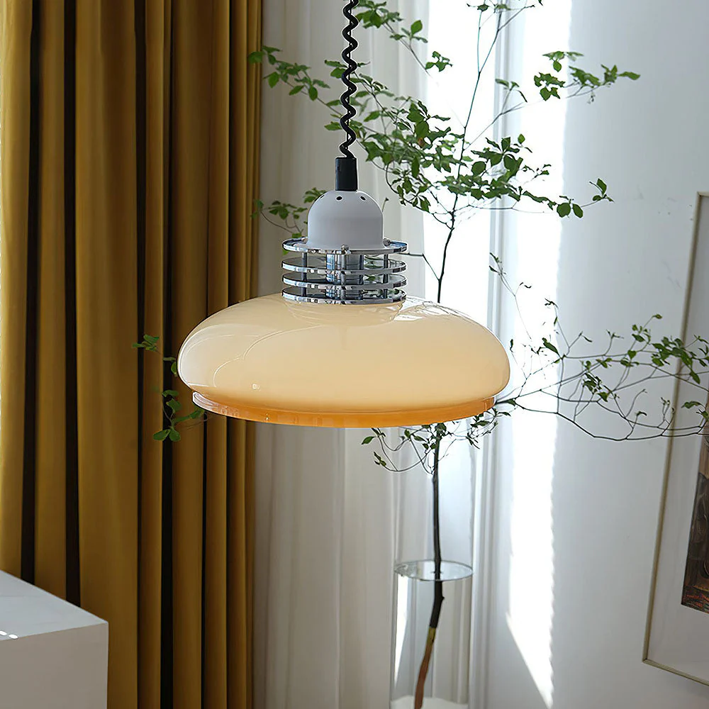 Stylish Bauhaus Glass Living Room Pendant Light - Image 7