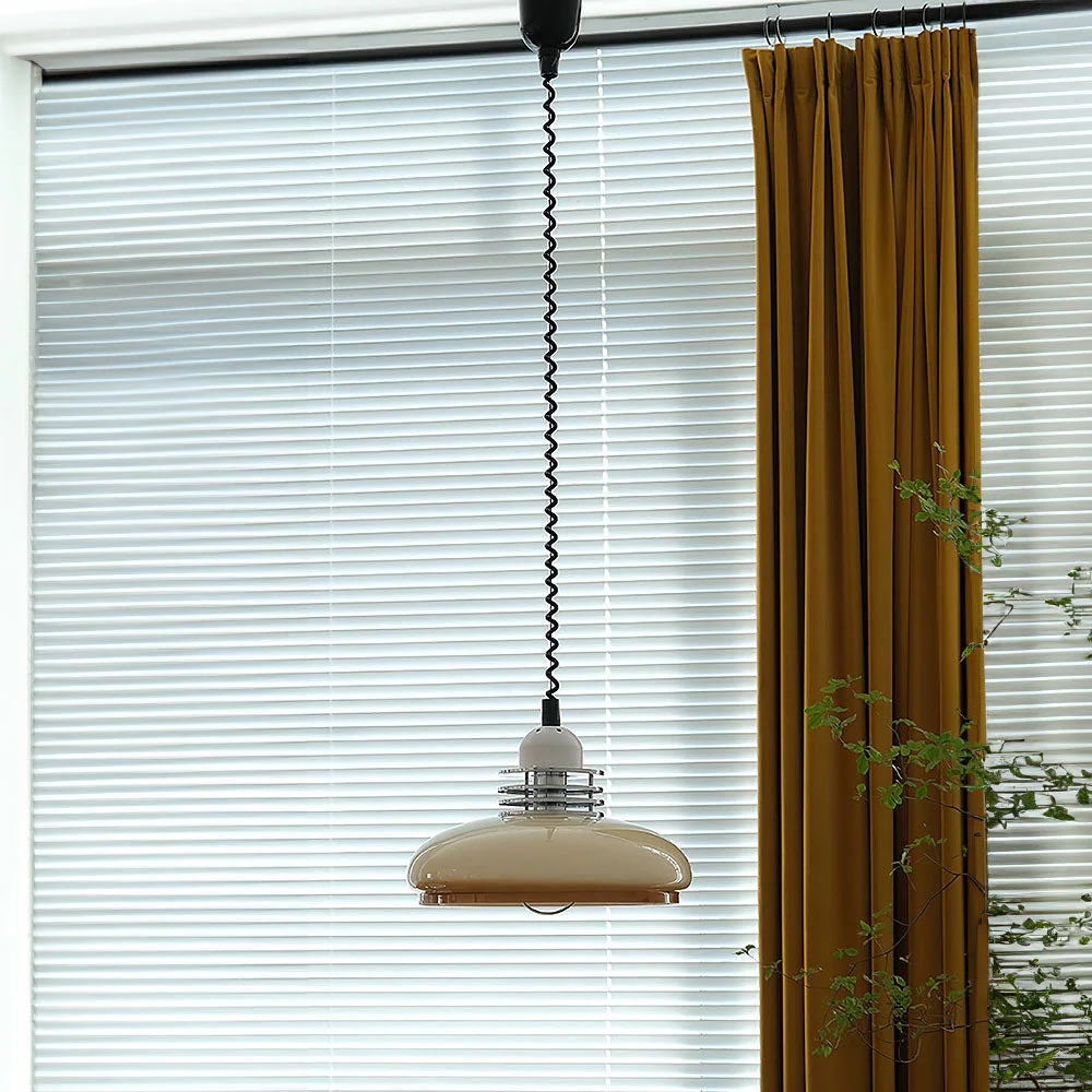 Stylish Bauhaus Glass Living Room Pendant Light - Image 9