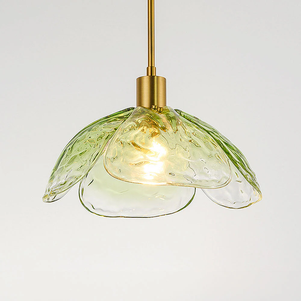 Stylish Flower Shape Glass Rod Pendant Light - Image 4