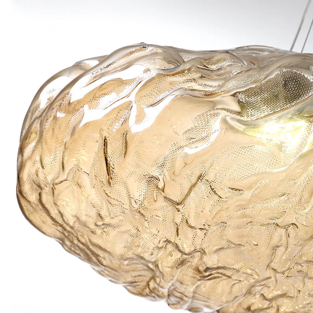 Stylish Glass Cloud Shape Pendant Light Indoor Fixture Decorative Light - Image 3
