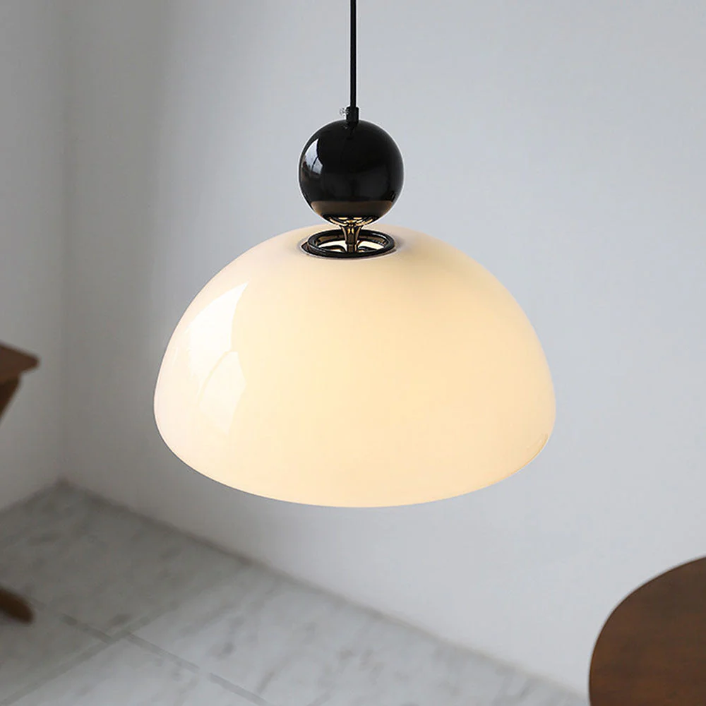 Vintage Creamy Glass White Pendant Lights - Image 17