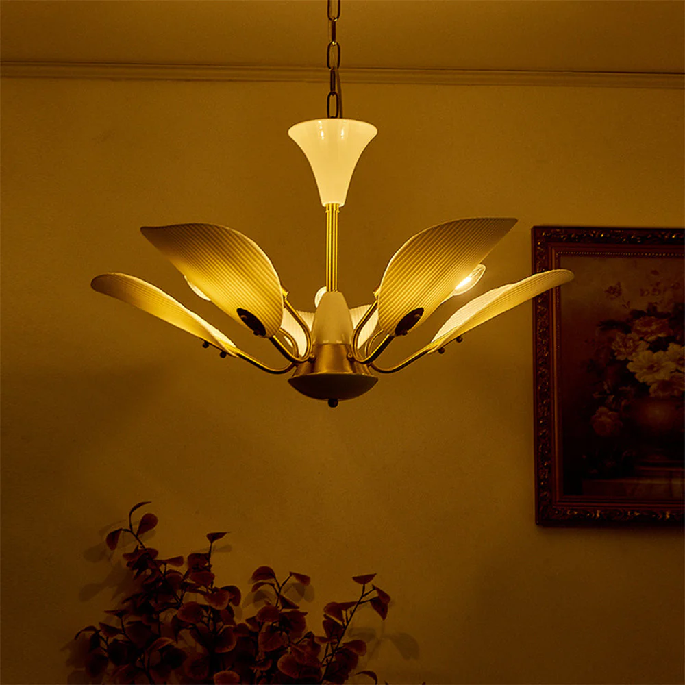 Vintage Creative Copper & Ceramic Pendant Light - Image 4