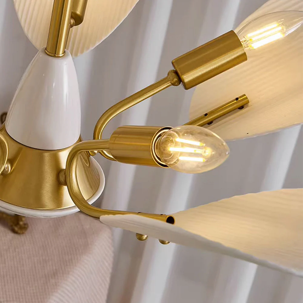 Vintage Creative Copper & Ceramic Pendant Light - Image 7