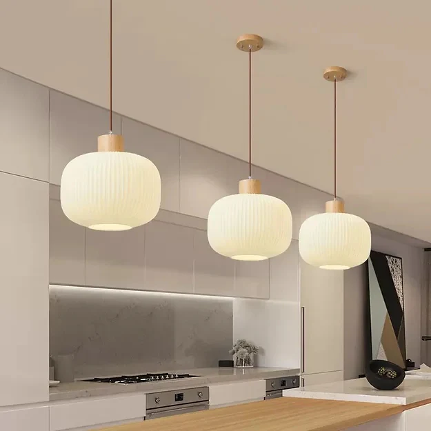 Vintage Lantern Glass Pendant Light - Image 10