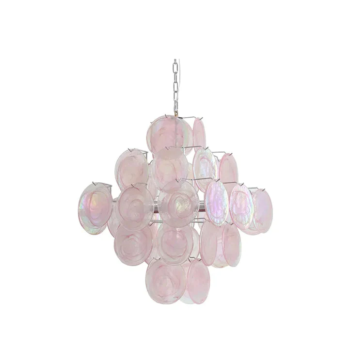 Pink Murano Glass Chandelier for Living Room - Image 9