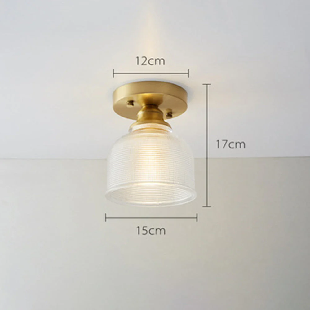 Simple Glass Semi Flush Ceiling Lights - Image 22