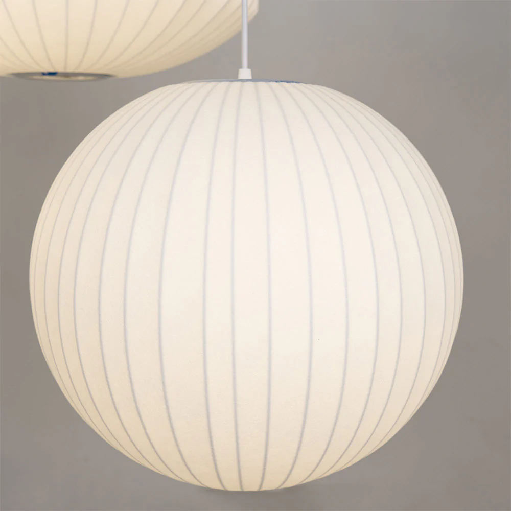 Nordic White Lantern Saucer Pendant Light For Living Room - Image 32